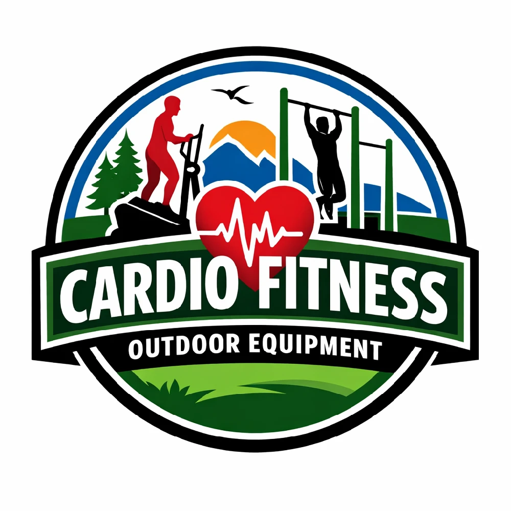 Cardio outdoor fitness equipment for improving heart health in public park exercise stations